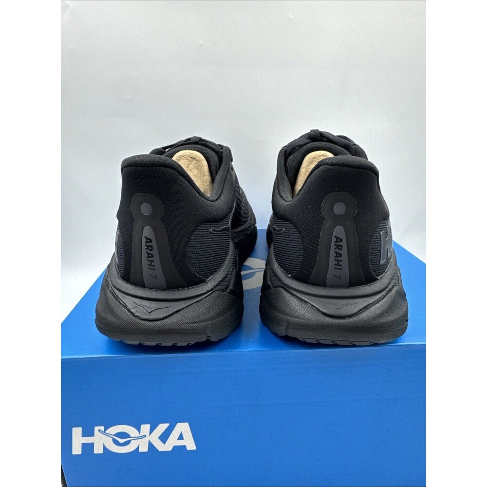 Hoka Arahi 7 Women’s Black Blackout 1147851 BBLC Walking Running Shoes Size 6B - Picture 6 of 16